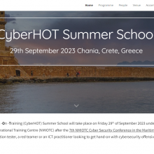 SENTINEL Participating in the CyberHOT Summer School 2023